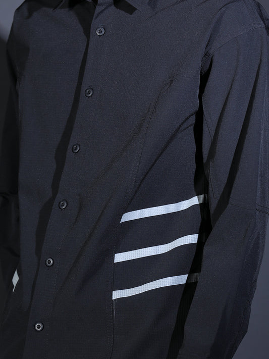 IMP PLAIM BACK PRINTED LINES BLACK