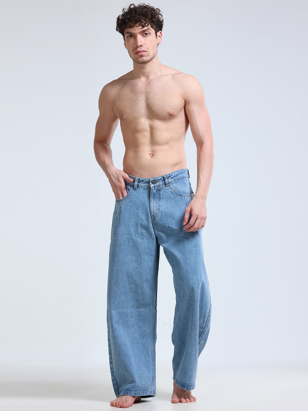 Skyline Wash Wide Jeans