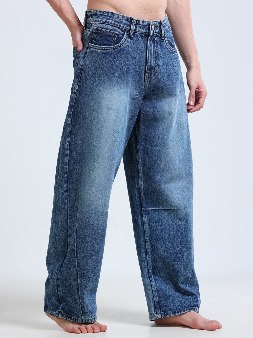 Offset Barrel Jeans