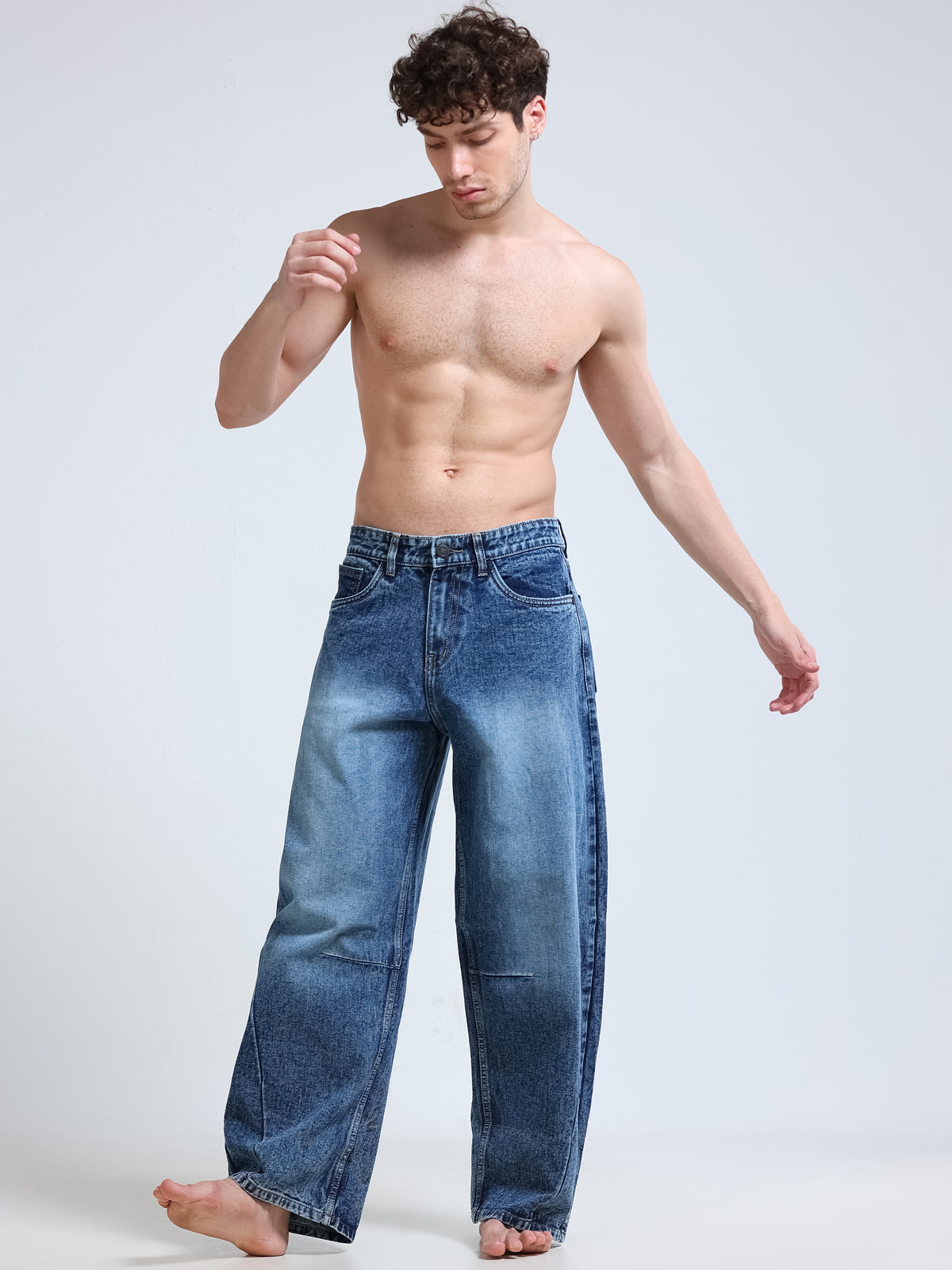 Offset Barrel Jeans