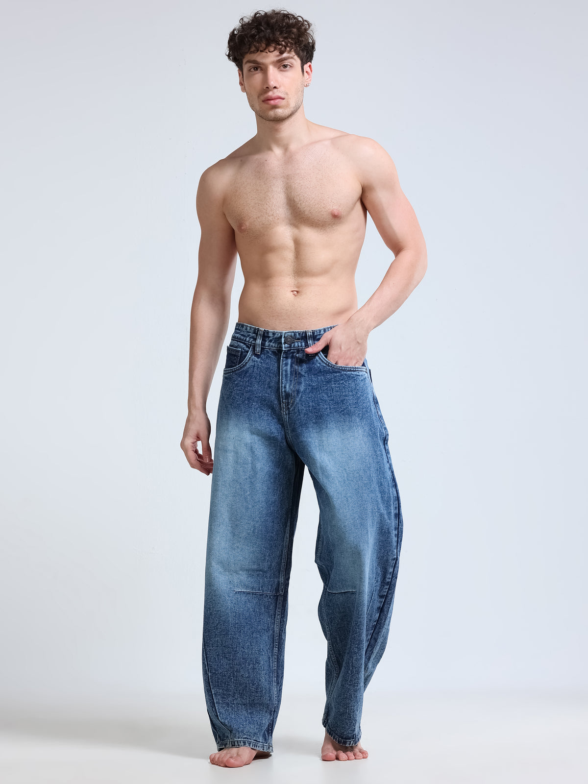 Offset Barrel Jeans