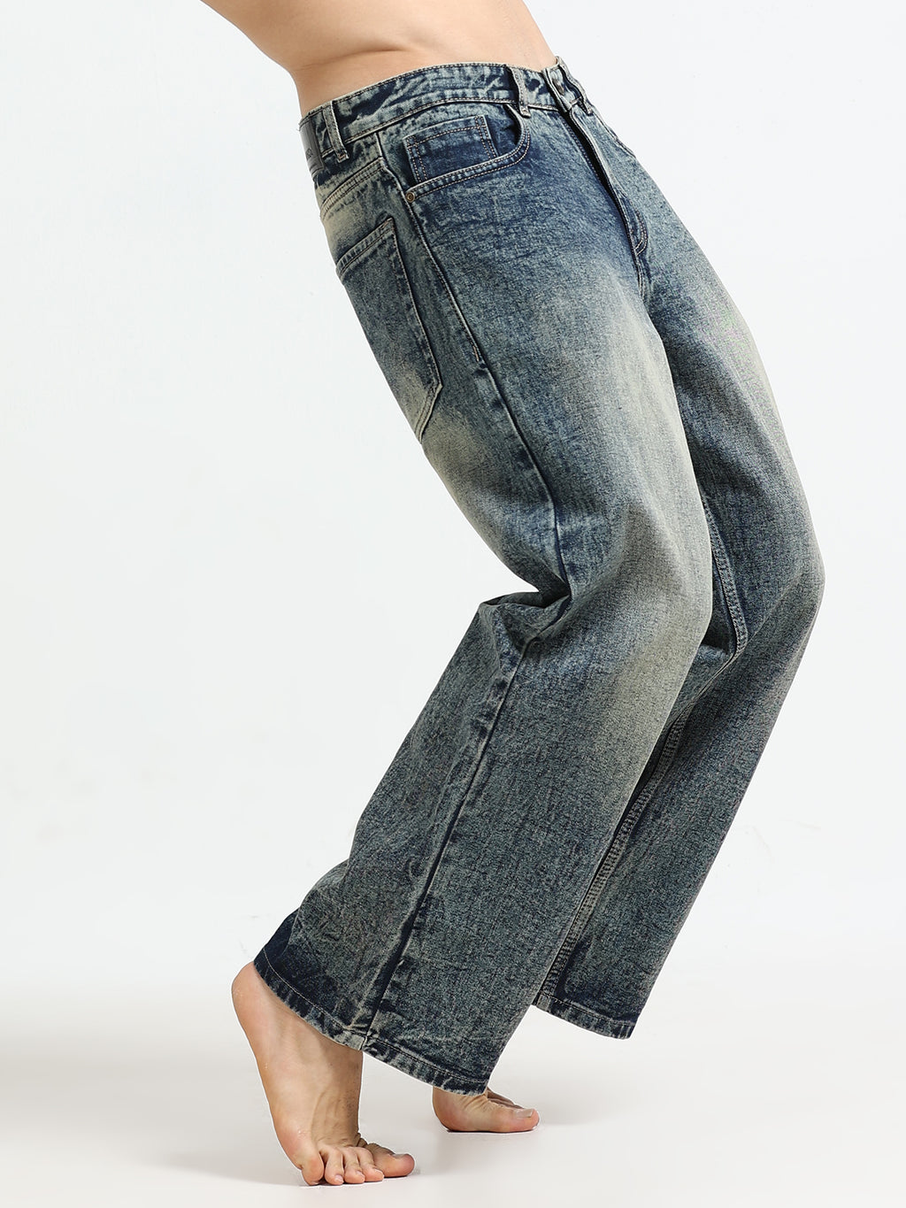 Ash Fade Baggy Denim
