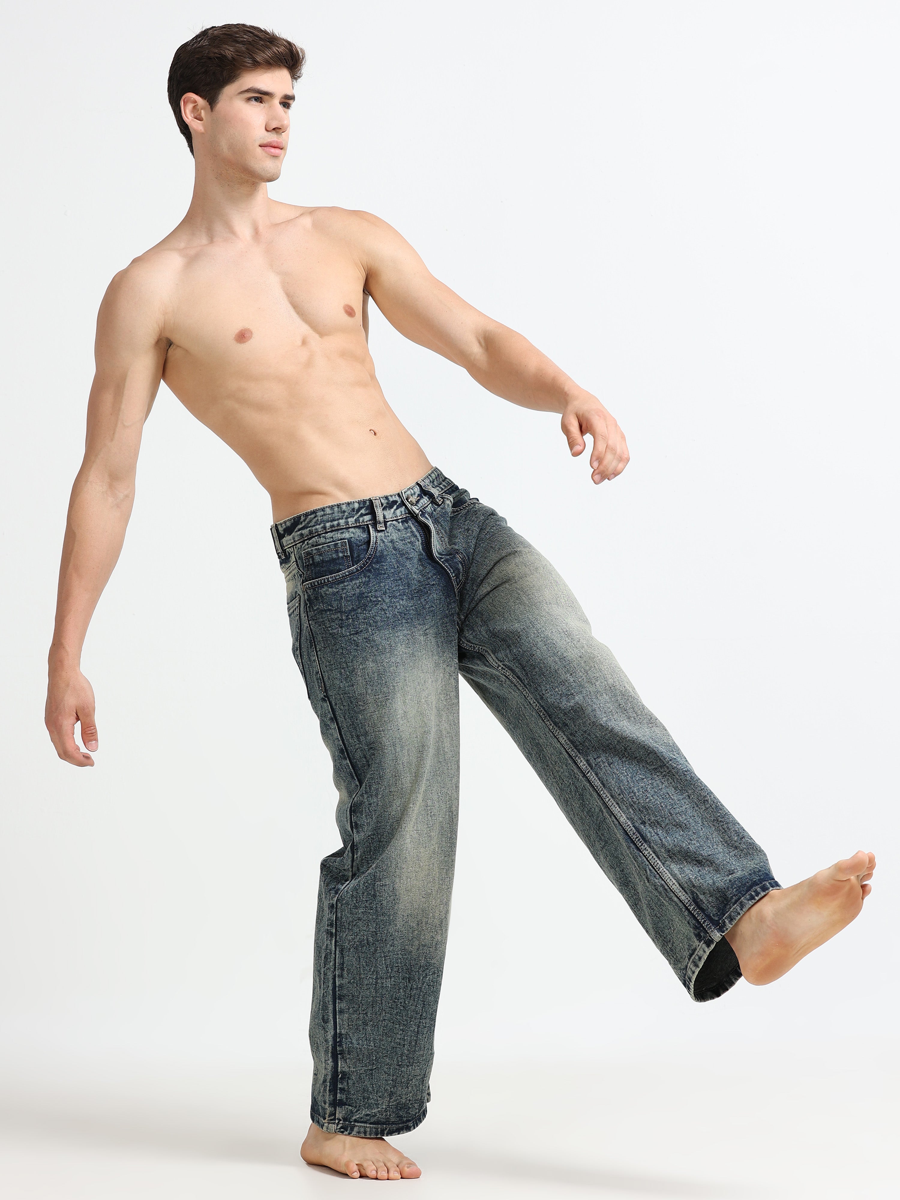 Ash Fade Baggy Denim