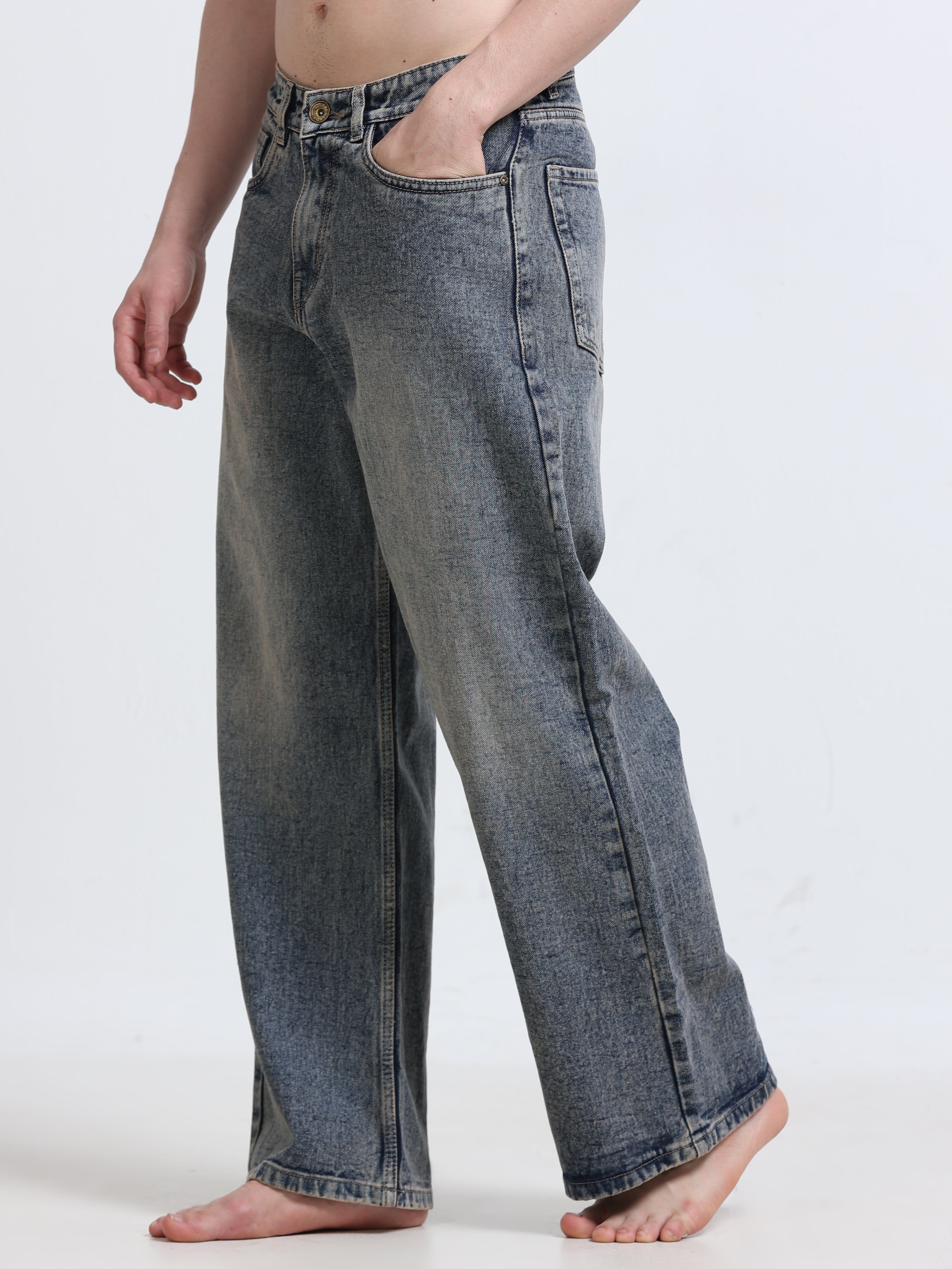 NAKD Mineral Smoke Relaxed Jeans