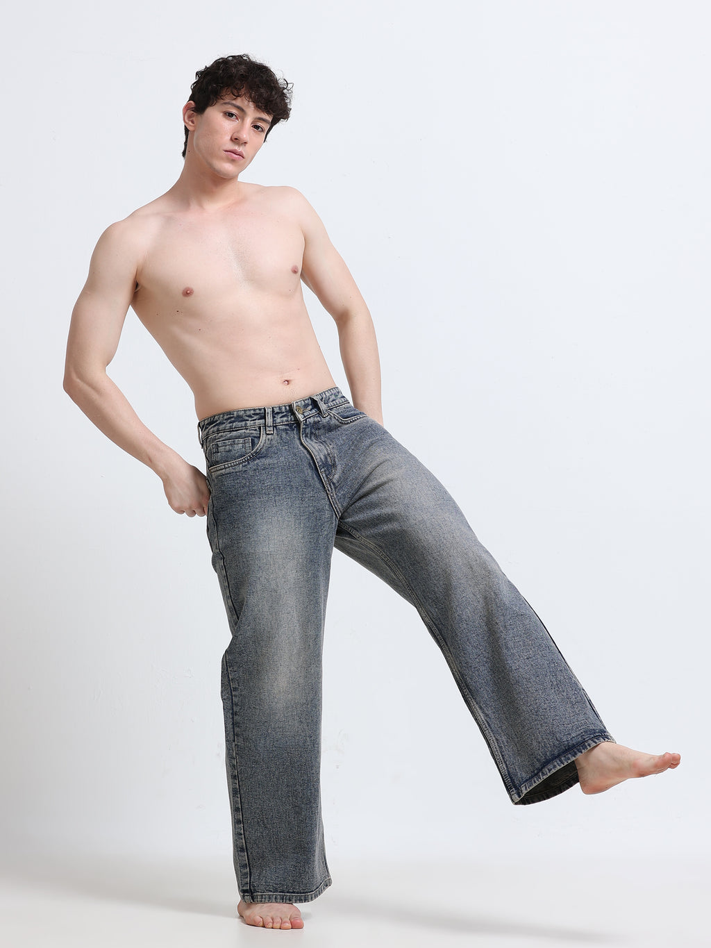 NAKD Mineral Smoke Relaxed Jeans