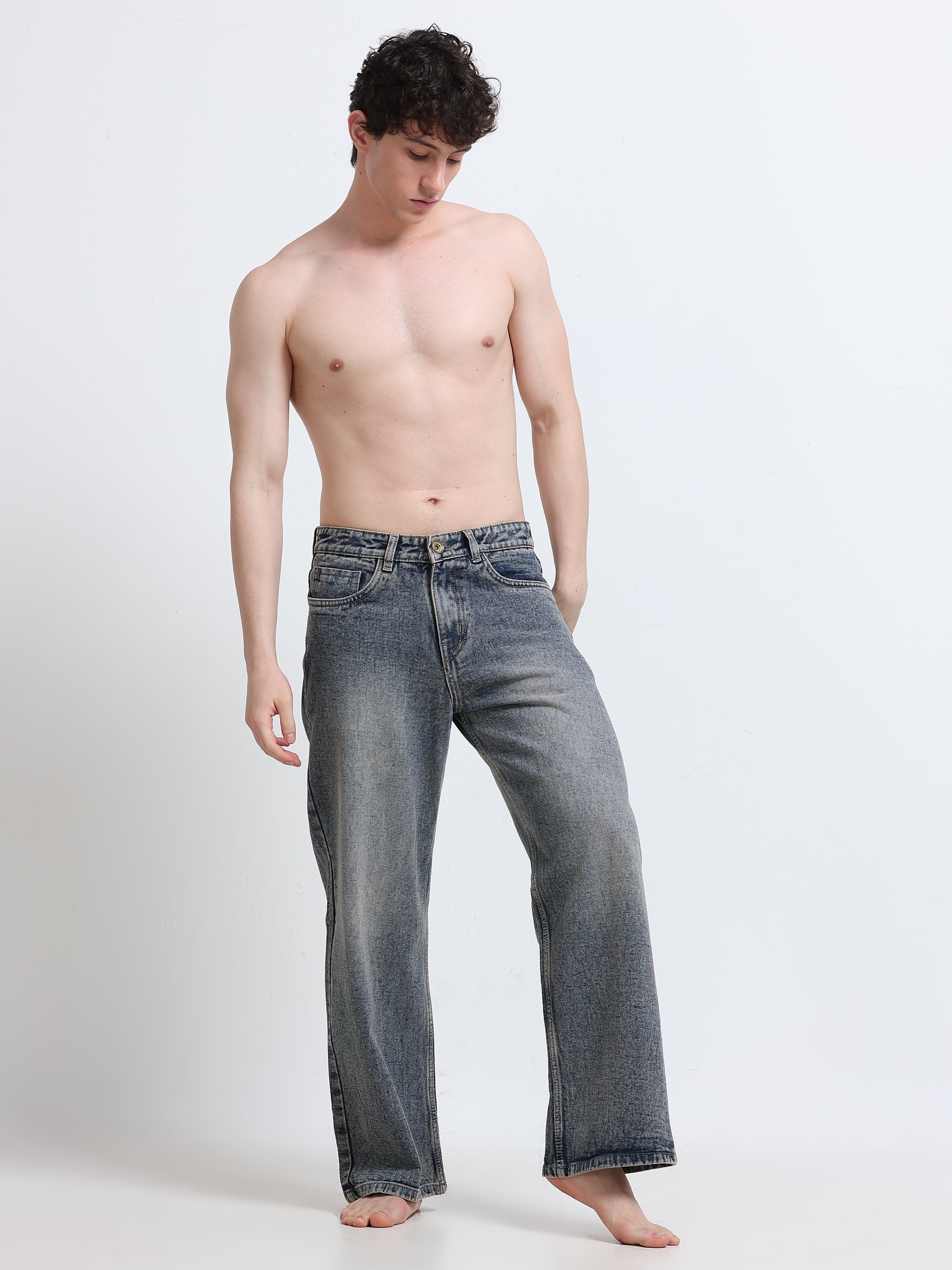 NAKD Mineral Smoke Relaxed Jeans