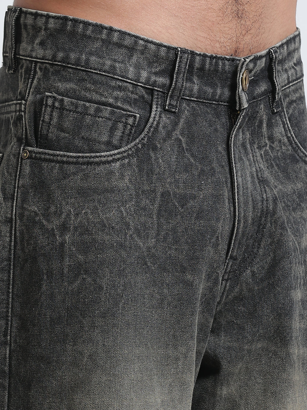 Charcoal Smoke Wide Leg Jeans