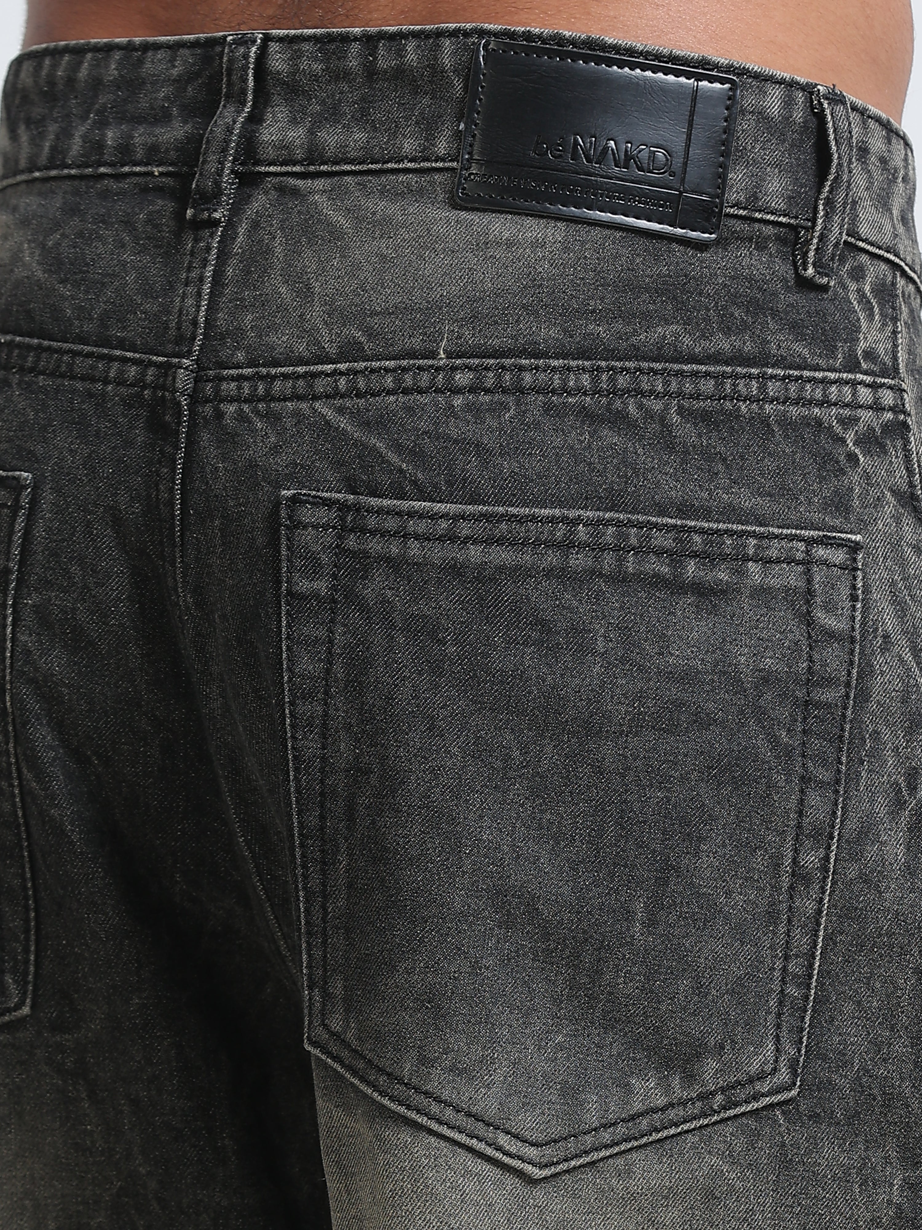 Charcoal Smoke Wide Leg Jeans