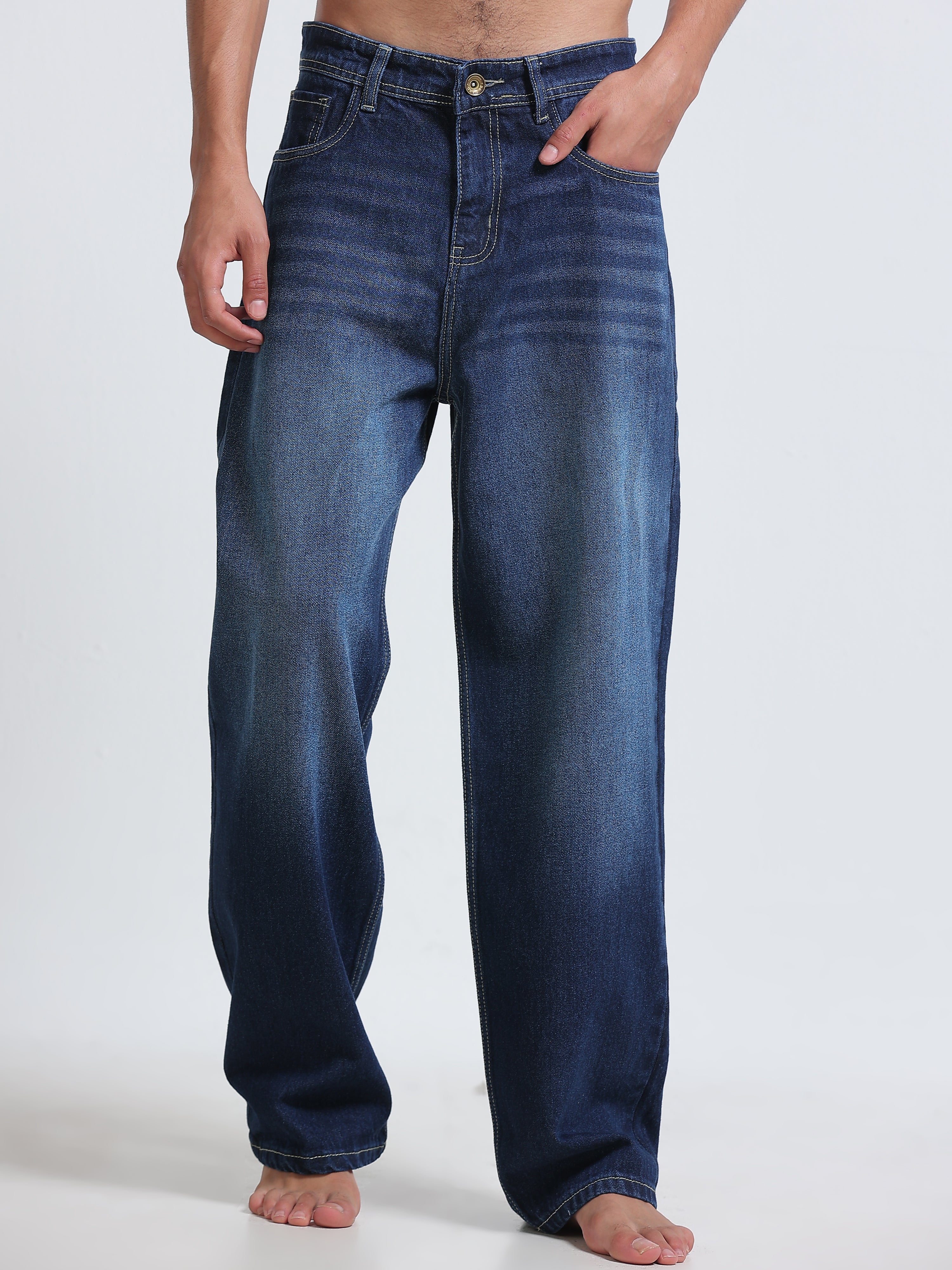 Indigo Drift Baggy Jeans