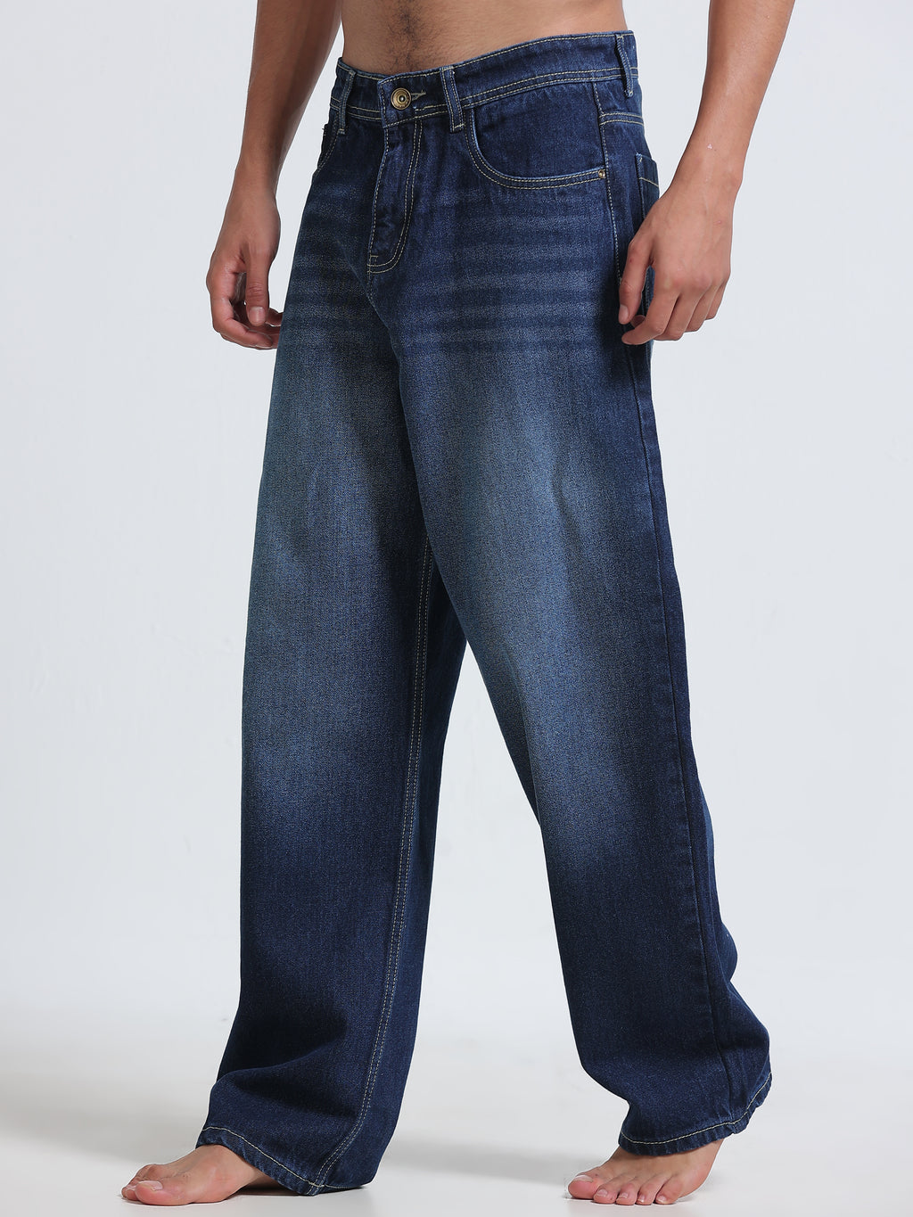 Indigo Drift Baggy Jeans
