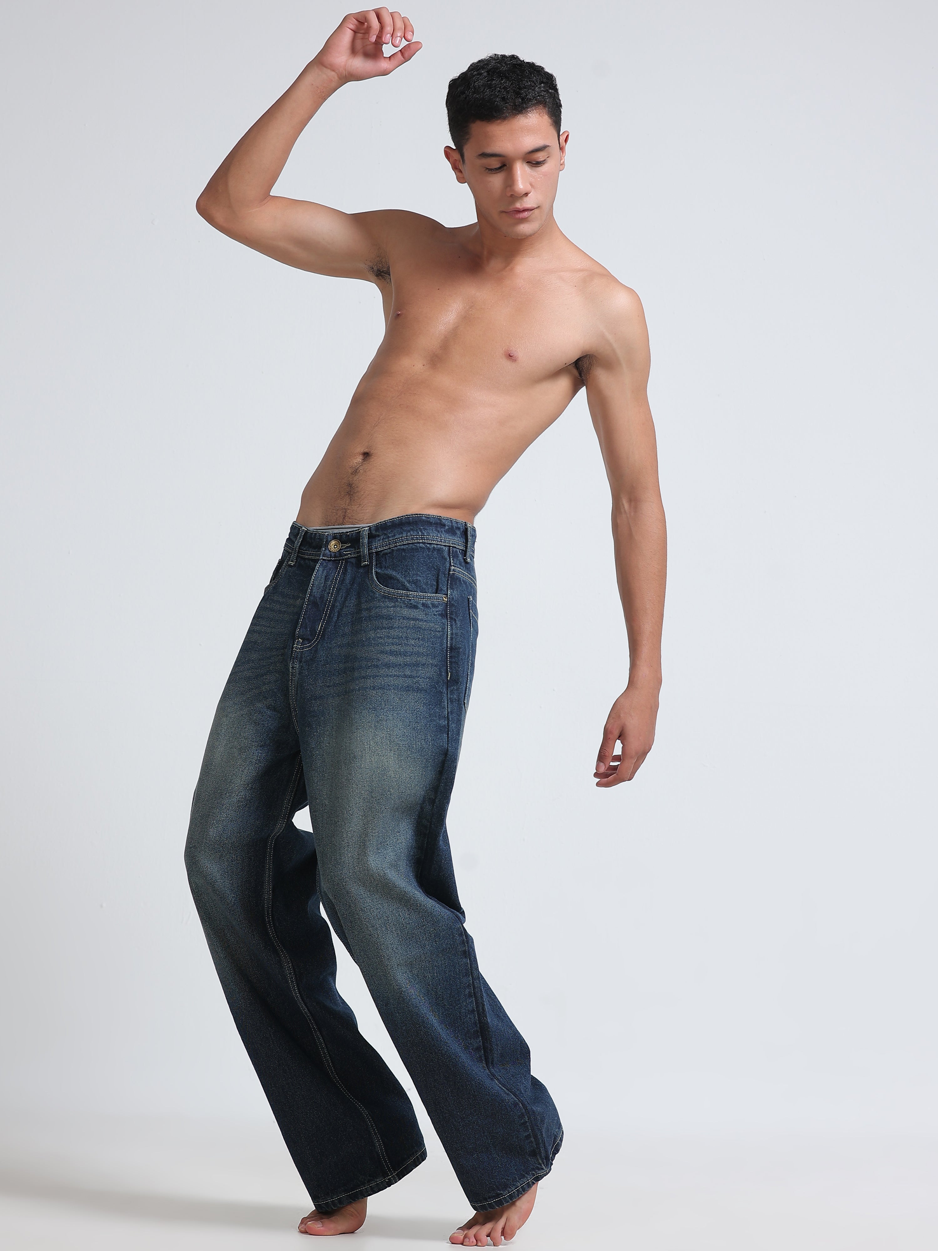 Tidal Wash Baggy Jeans