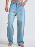 Cloud Blue Baggy Denim