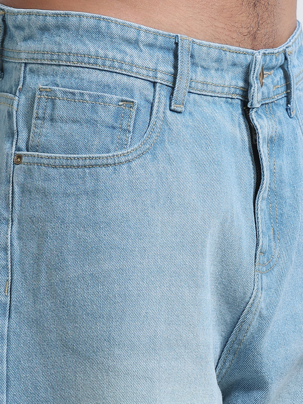 Cloud Blue Baggy Denim
