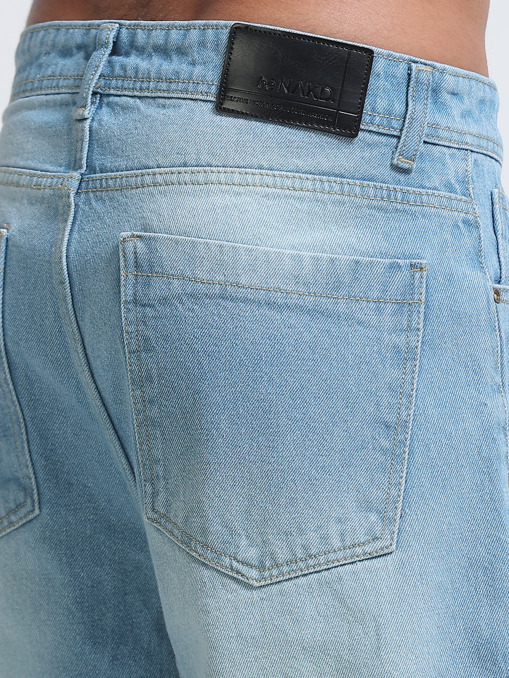 Cloud Blue Baggy Denim