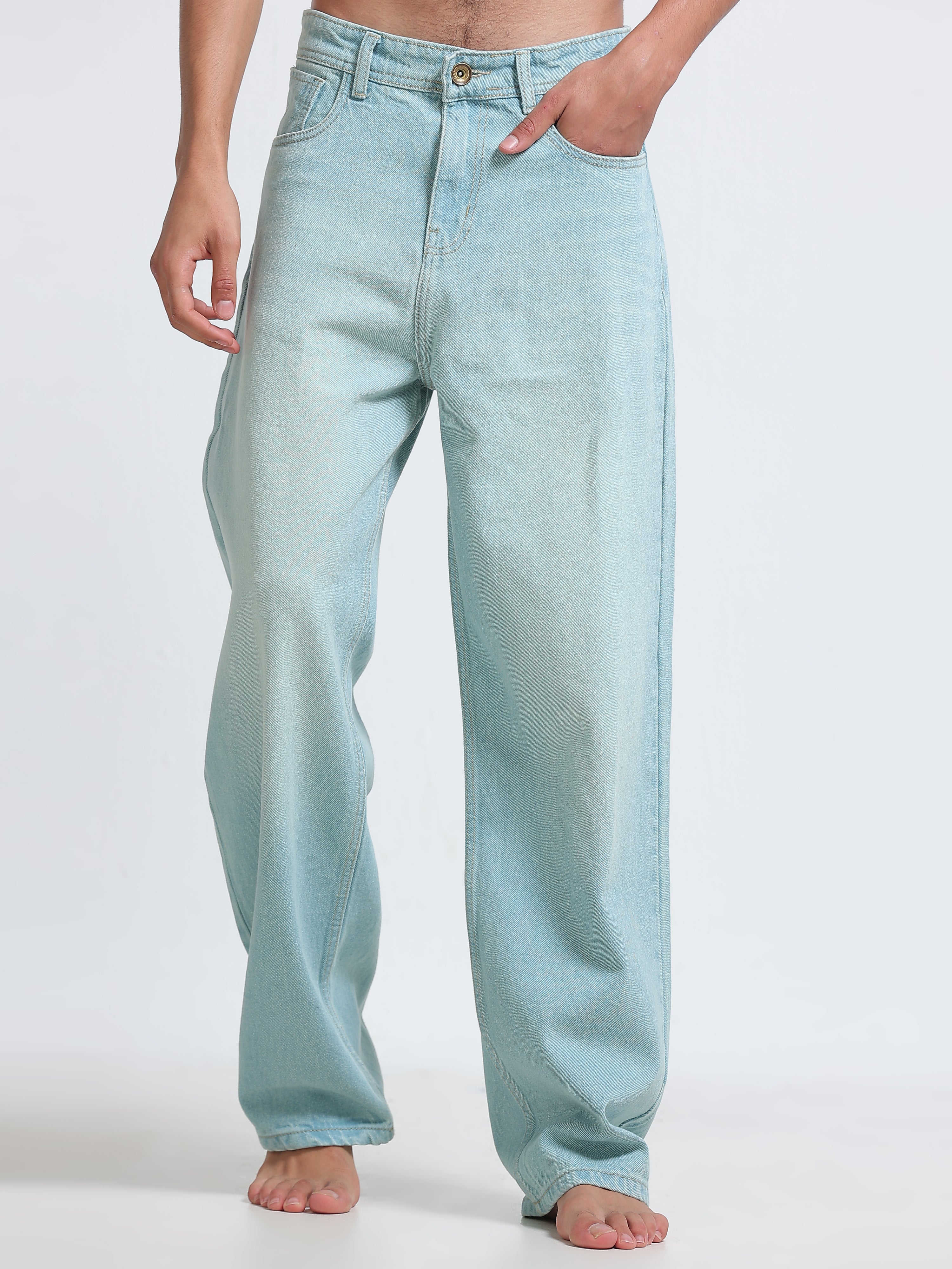 Ice Mist Baggy Jeans