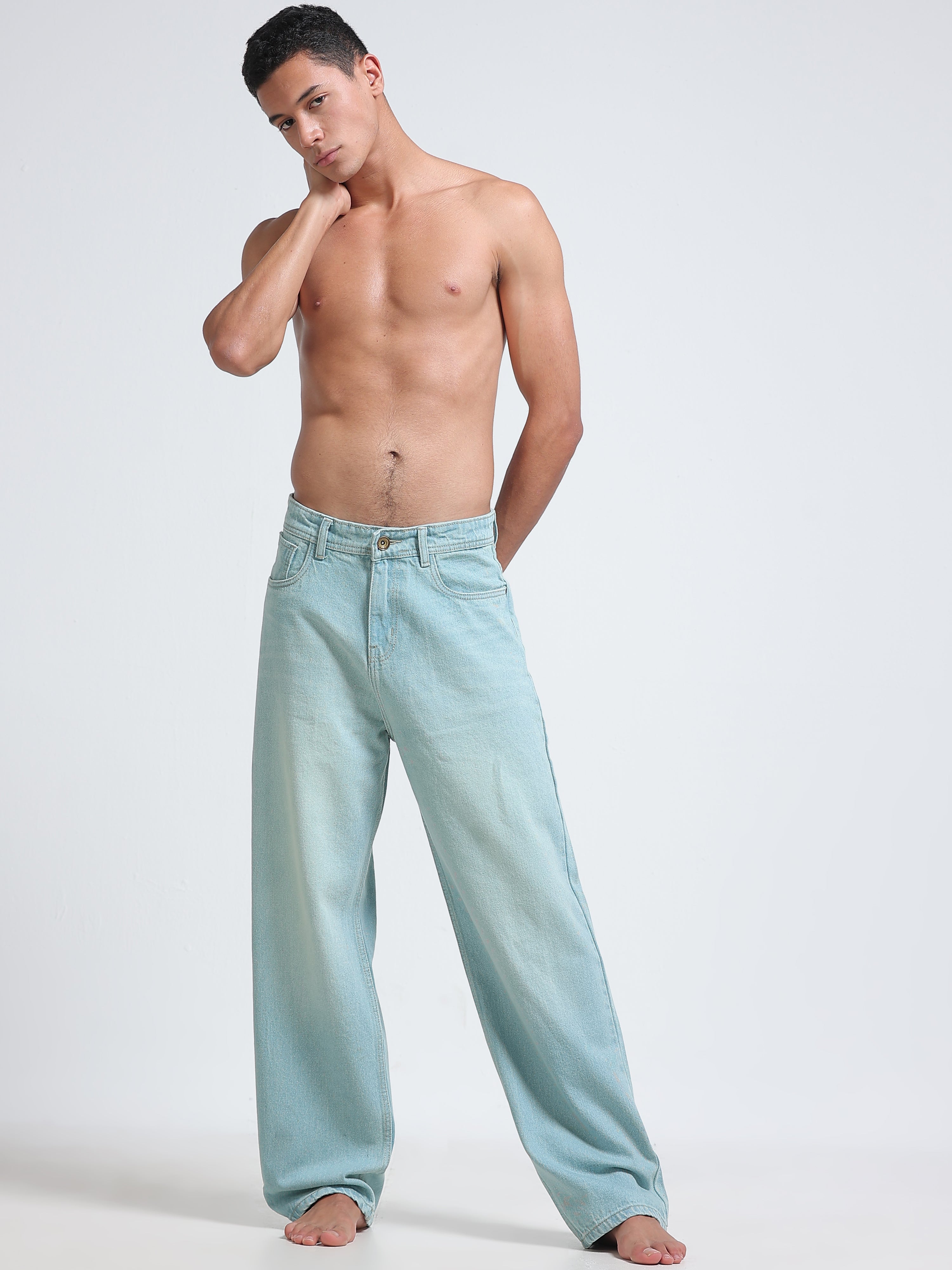 Ice Mist Baggy Jeans