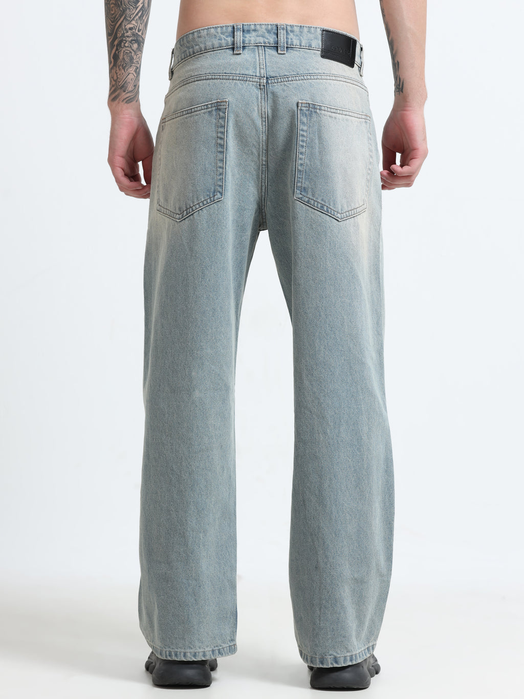 Frosted Haze Wide Leg Baggy Jeans