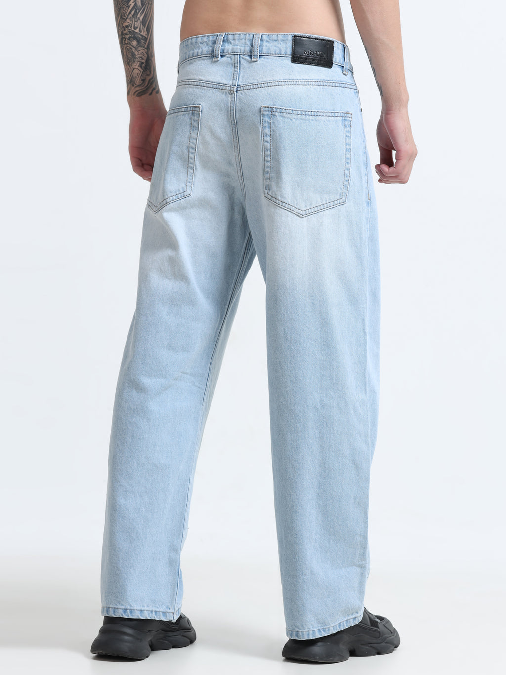 The Ice Wash Wide Leg Jeans
