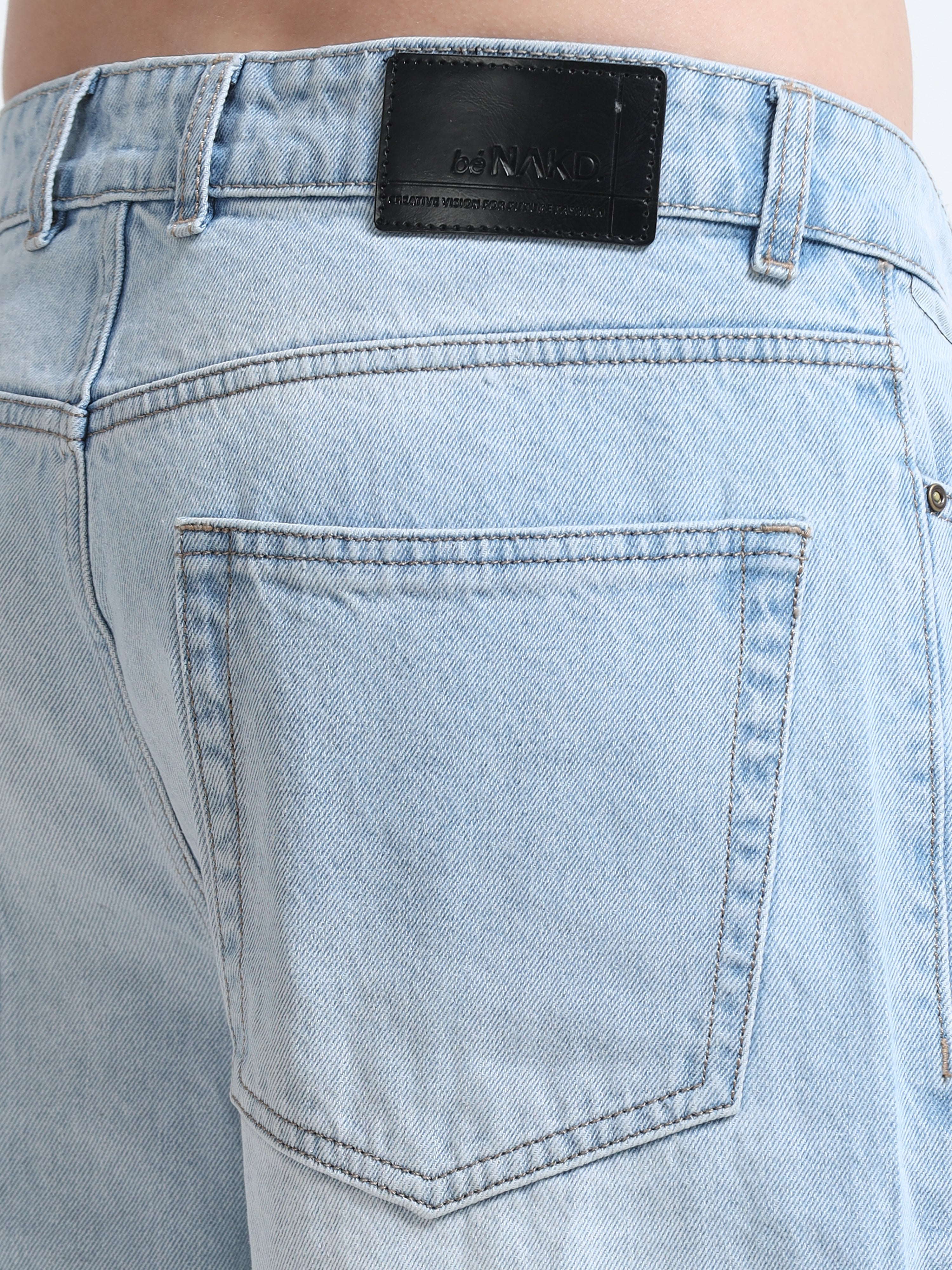 The Ice Wash Wide Leg Jeans