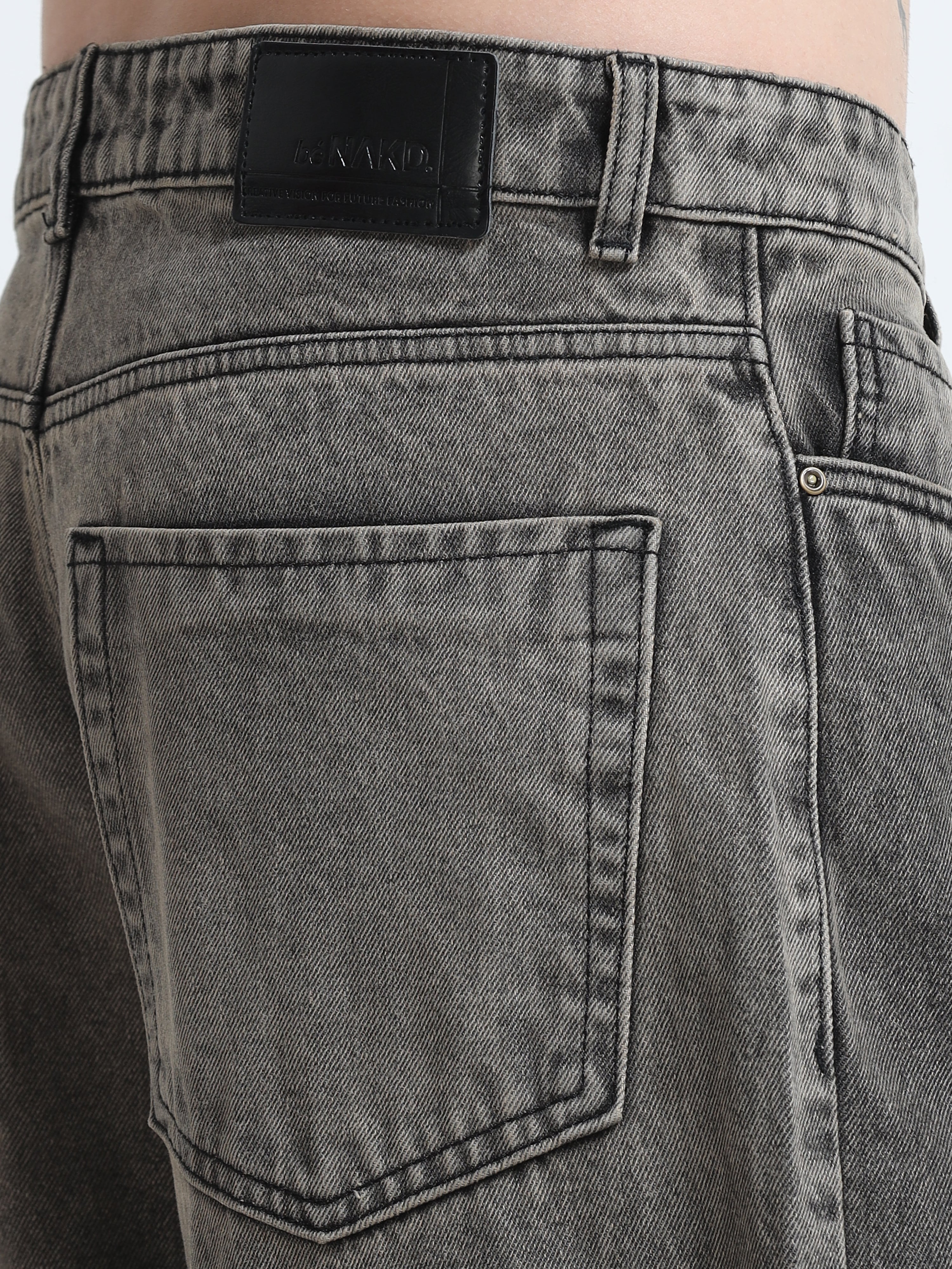 Carbon Fade Wide Leg Jeans