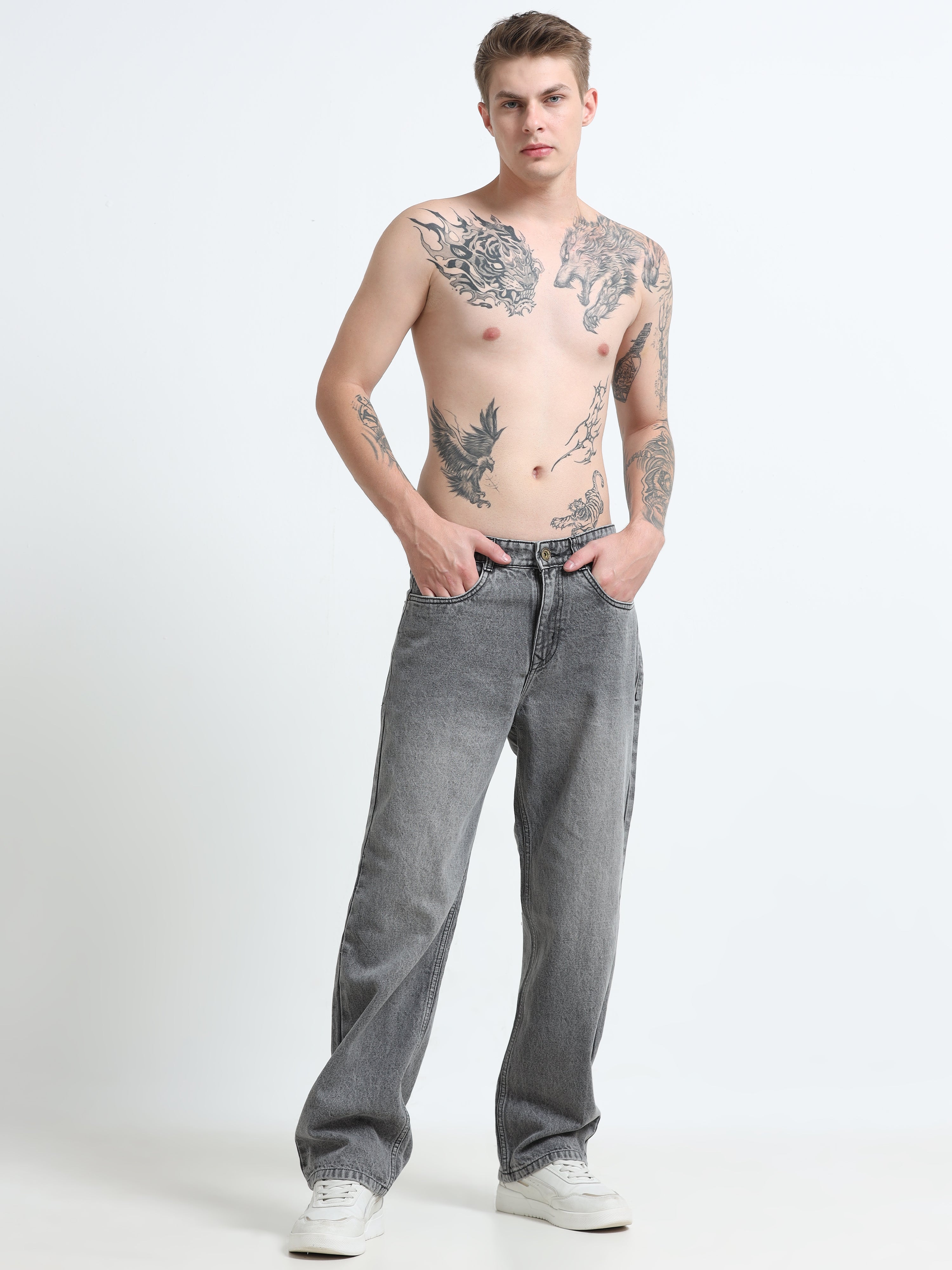 The Static Wide Leg Industrial Denim