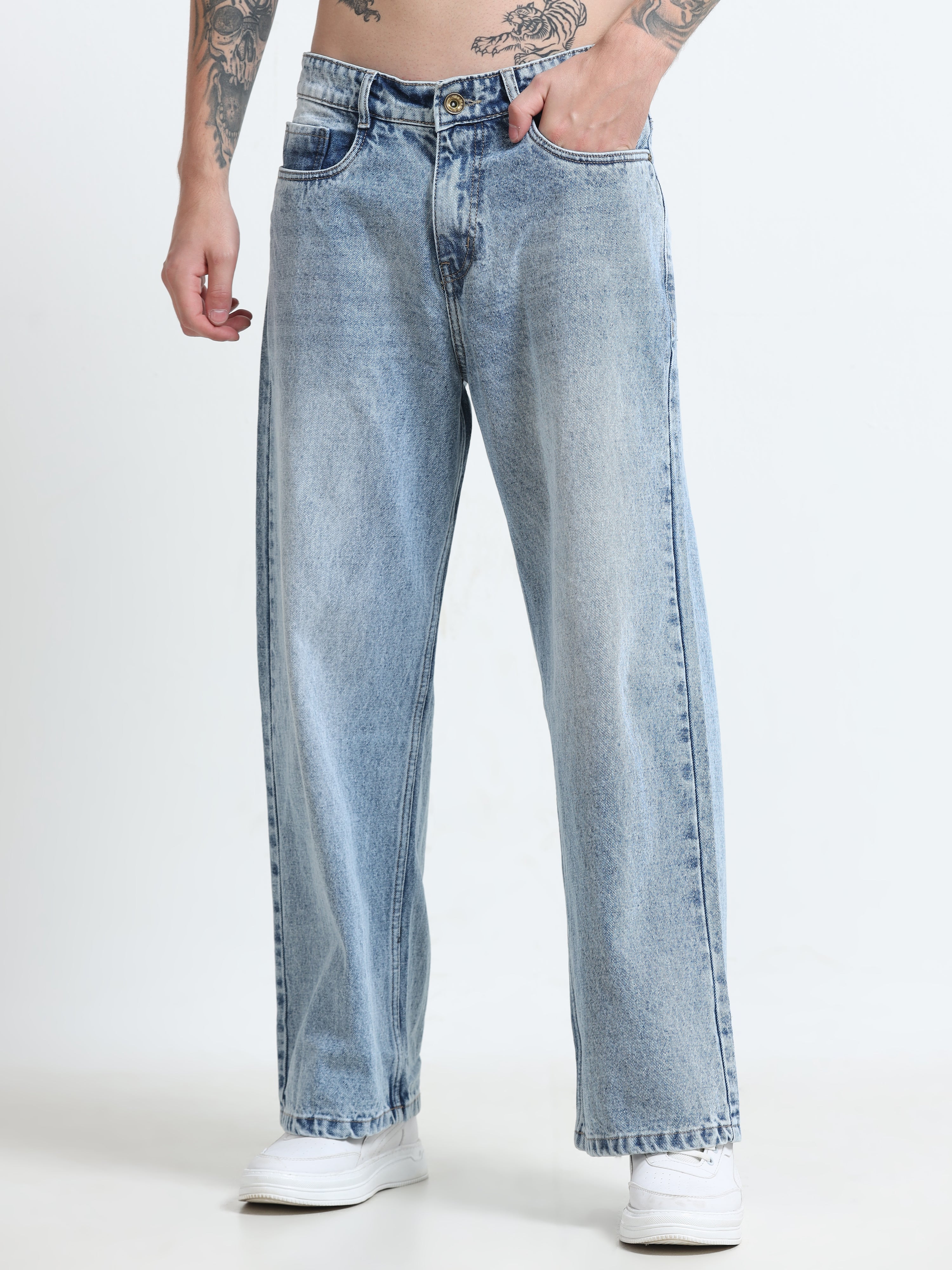 Static Blue Loose Fit