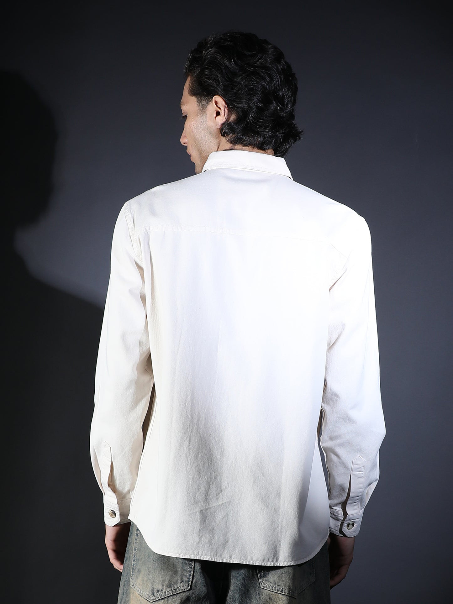 REGULAR FIT PLAIN DOUBLE POCKET BIEGE