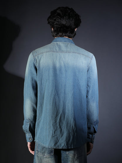 DOUBLE POCKET BLUE DENIM 2