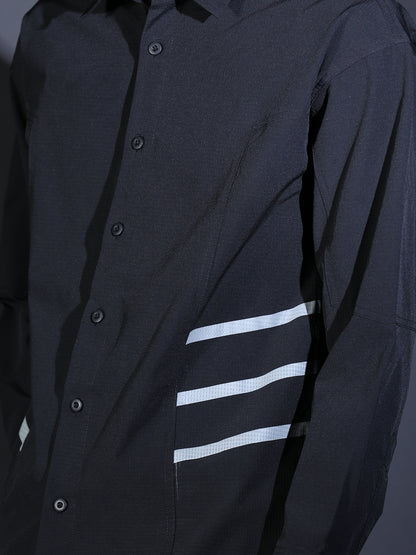 IMP PLAIM BACK PRINTED LINES BLACK