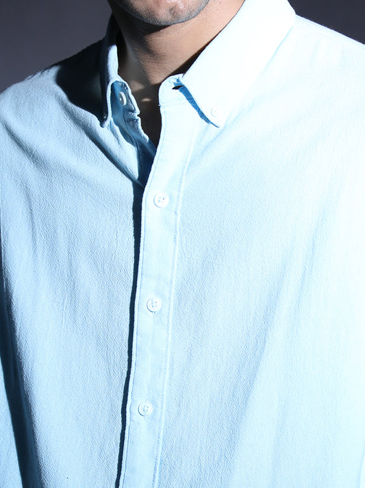 REGULAR FIT PLAIN SHIRT GREEN