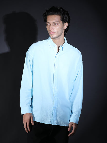 REGULAR FIT PLAIN SHIRT GREEN