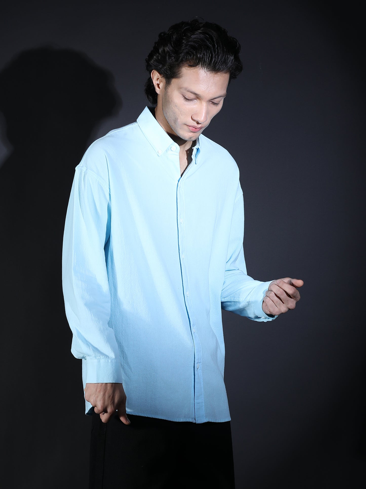 REGULAR FIT PLAIN SHIRT GREEN