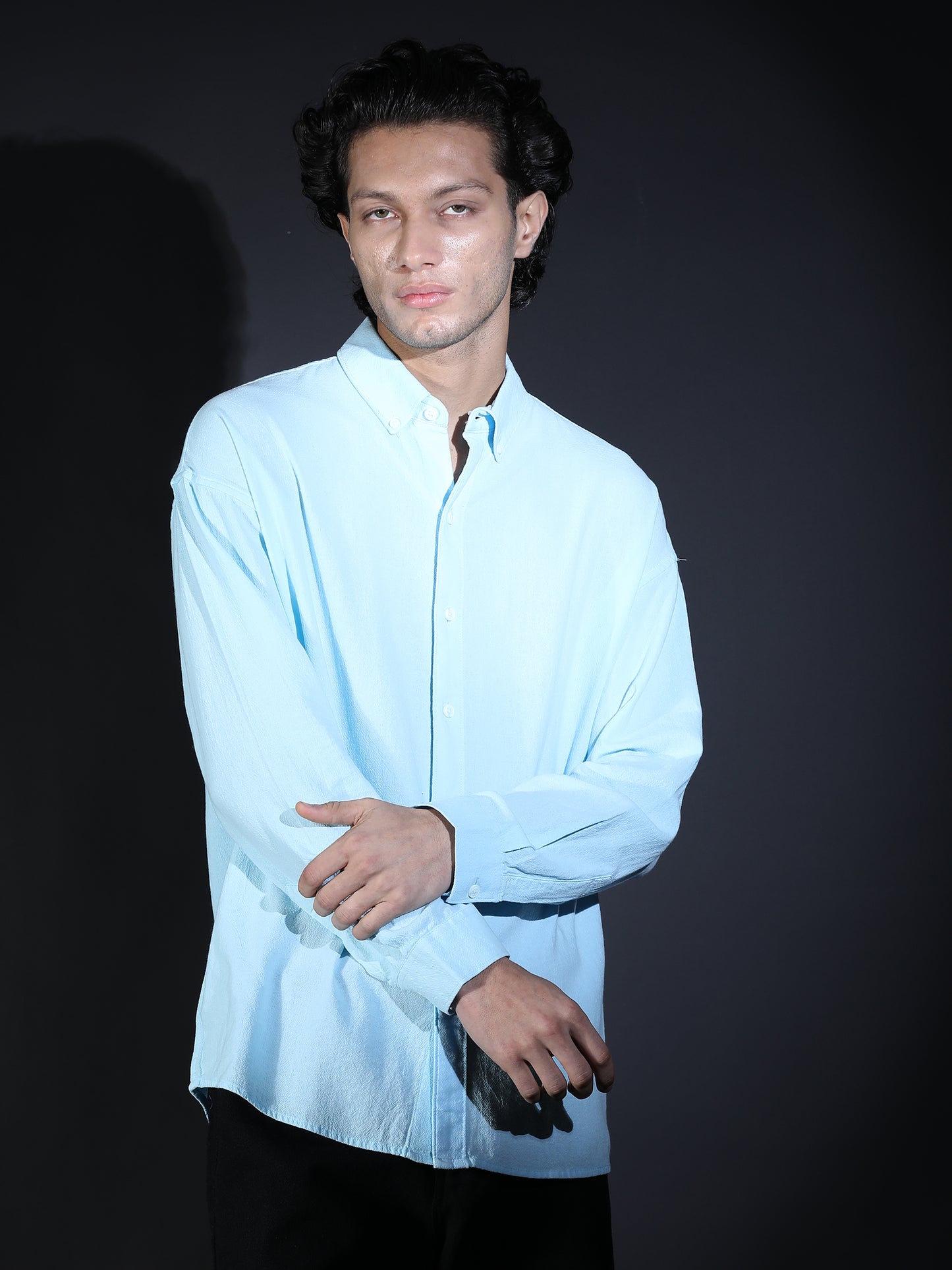 REGULAR FIT PLAIN SHIRT GREEN