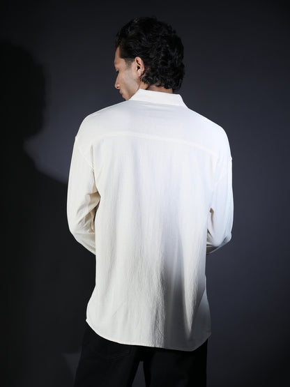 REGULAR FIT PLAIN SHIRT BIEGE