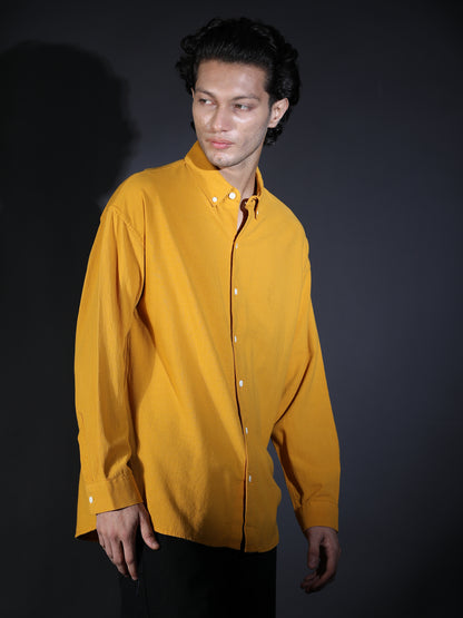 REGULAR FIT PLAIN SHIRT YELLOW1