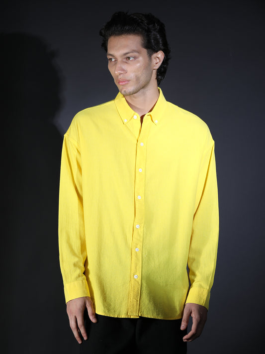 REGULAR FIT PLAIN SHIRT YELLOW