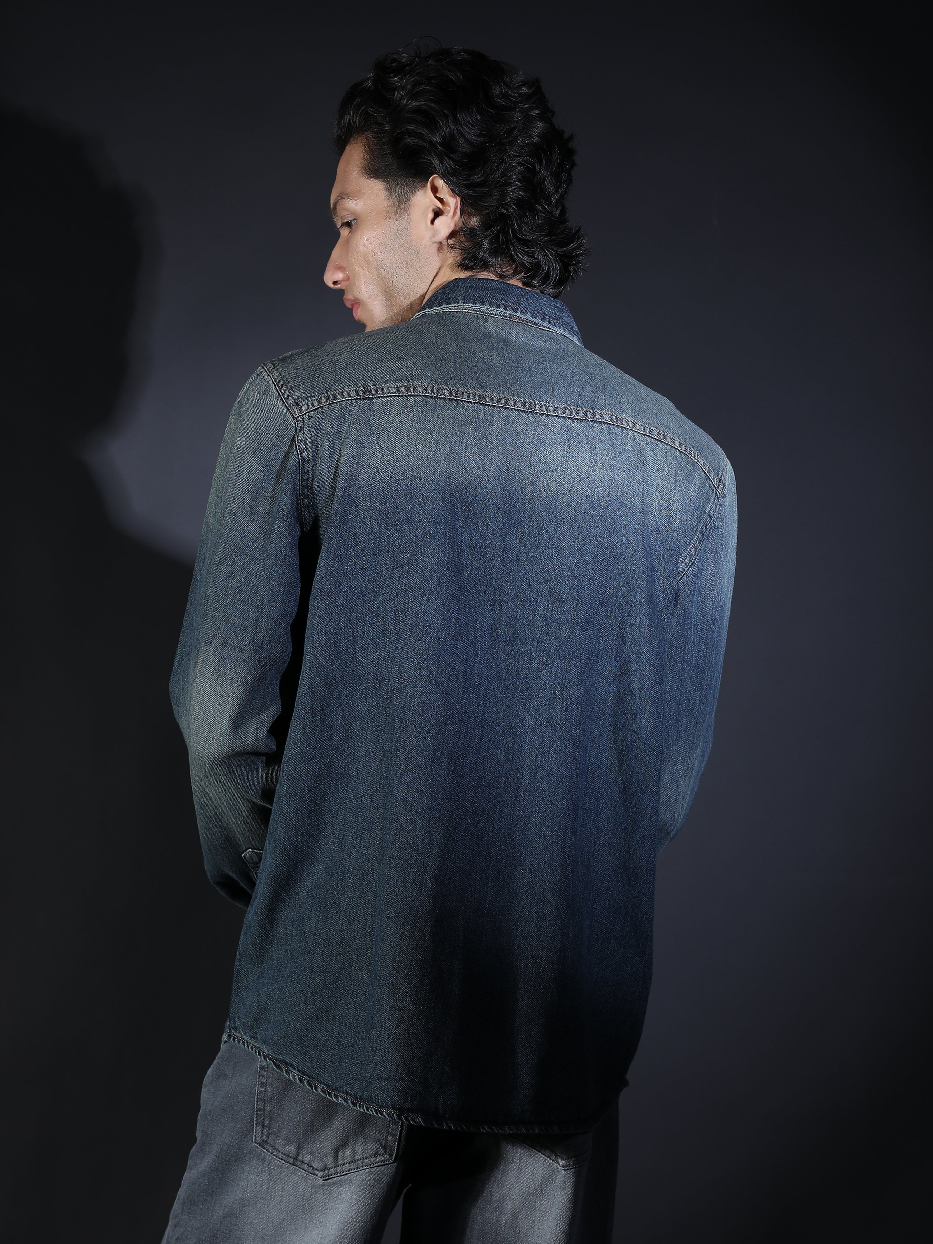 DOUBLE POCKET DENIM BLACK