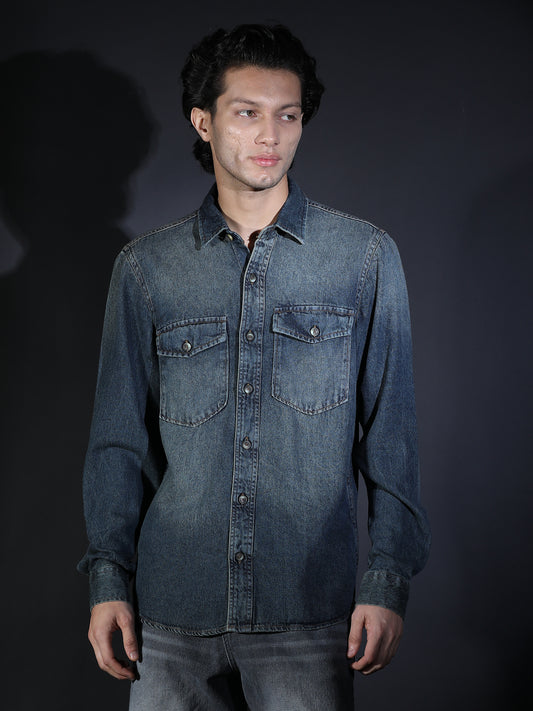 DOUBLE POCKET DENIM BLACK