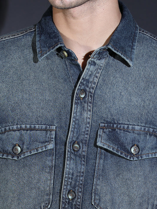 DOUBLE POCKET DENIM BLACK