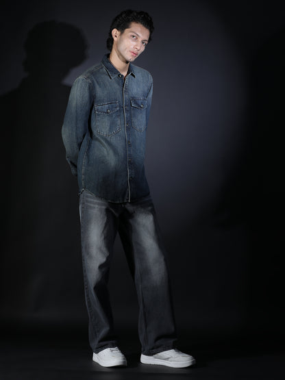 DOUBLE POCKET DENIM BLACK