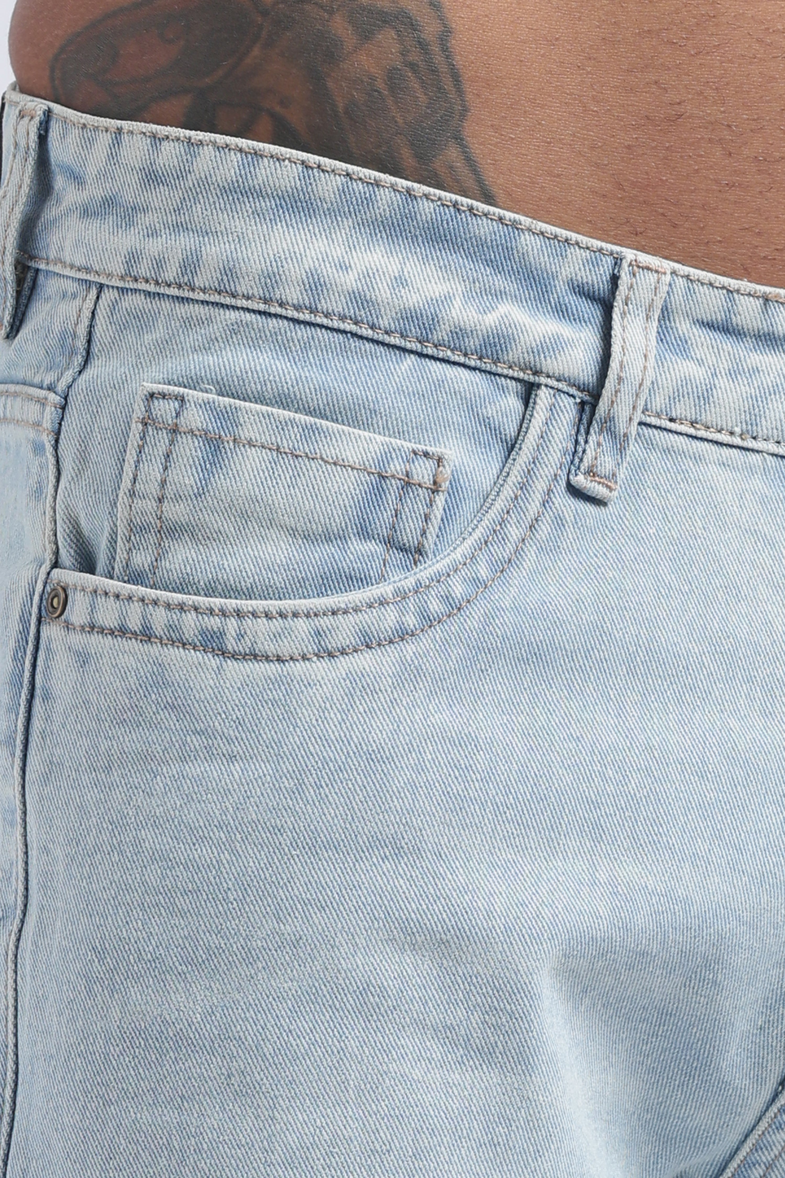 Sky Fade Baggy Jeans