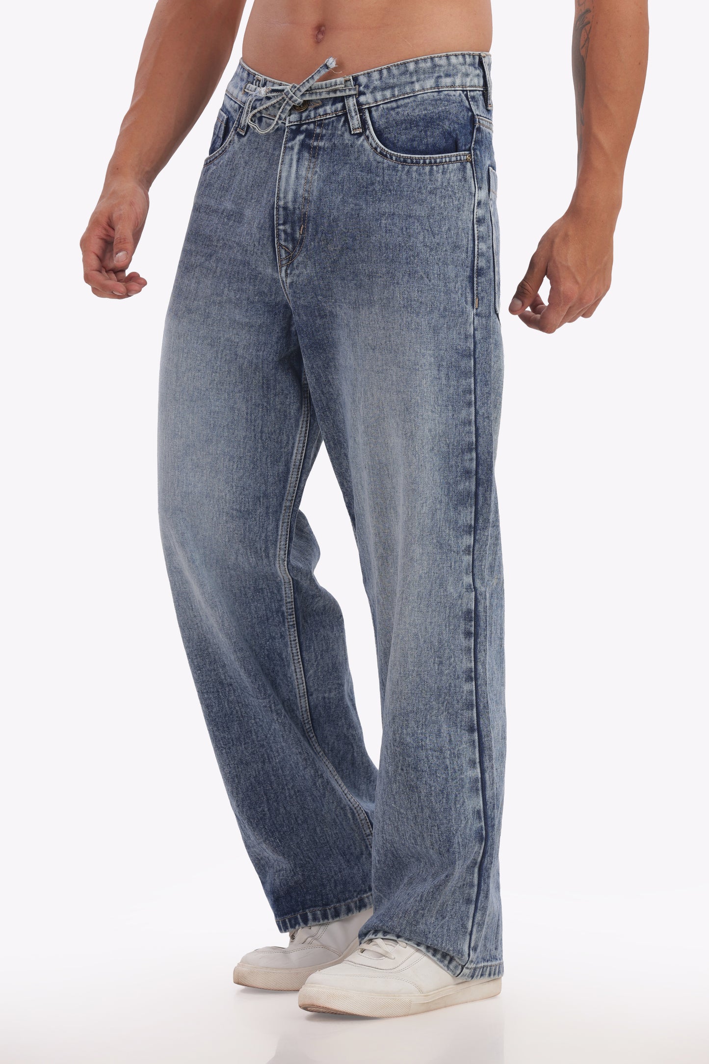 Mens denim pant baggy fit 2