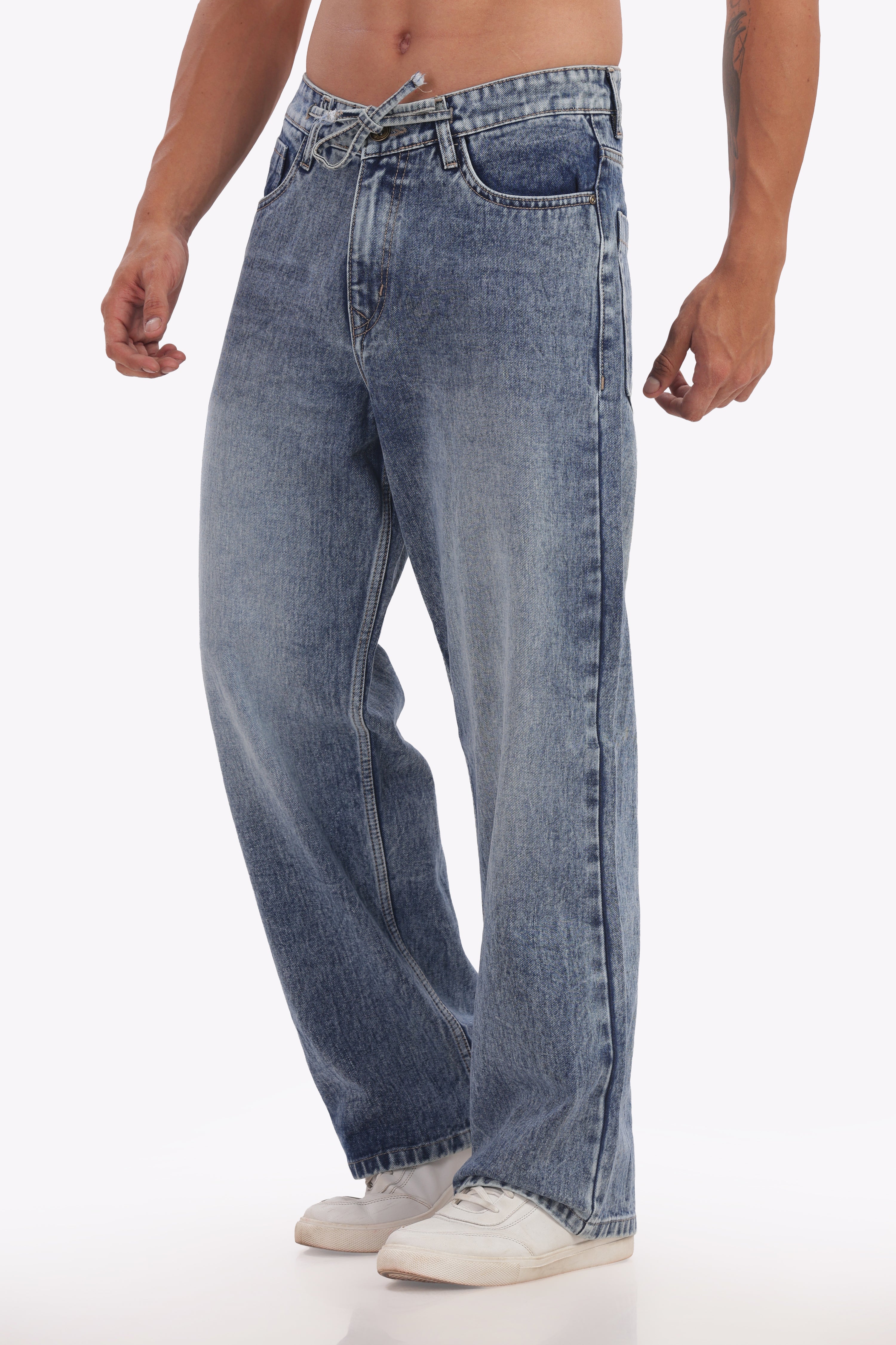 Baggy Blue Jean The Vintage Fade