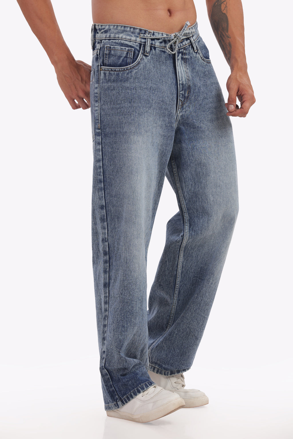 Baggy Blue Jean The Vintage Fade