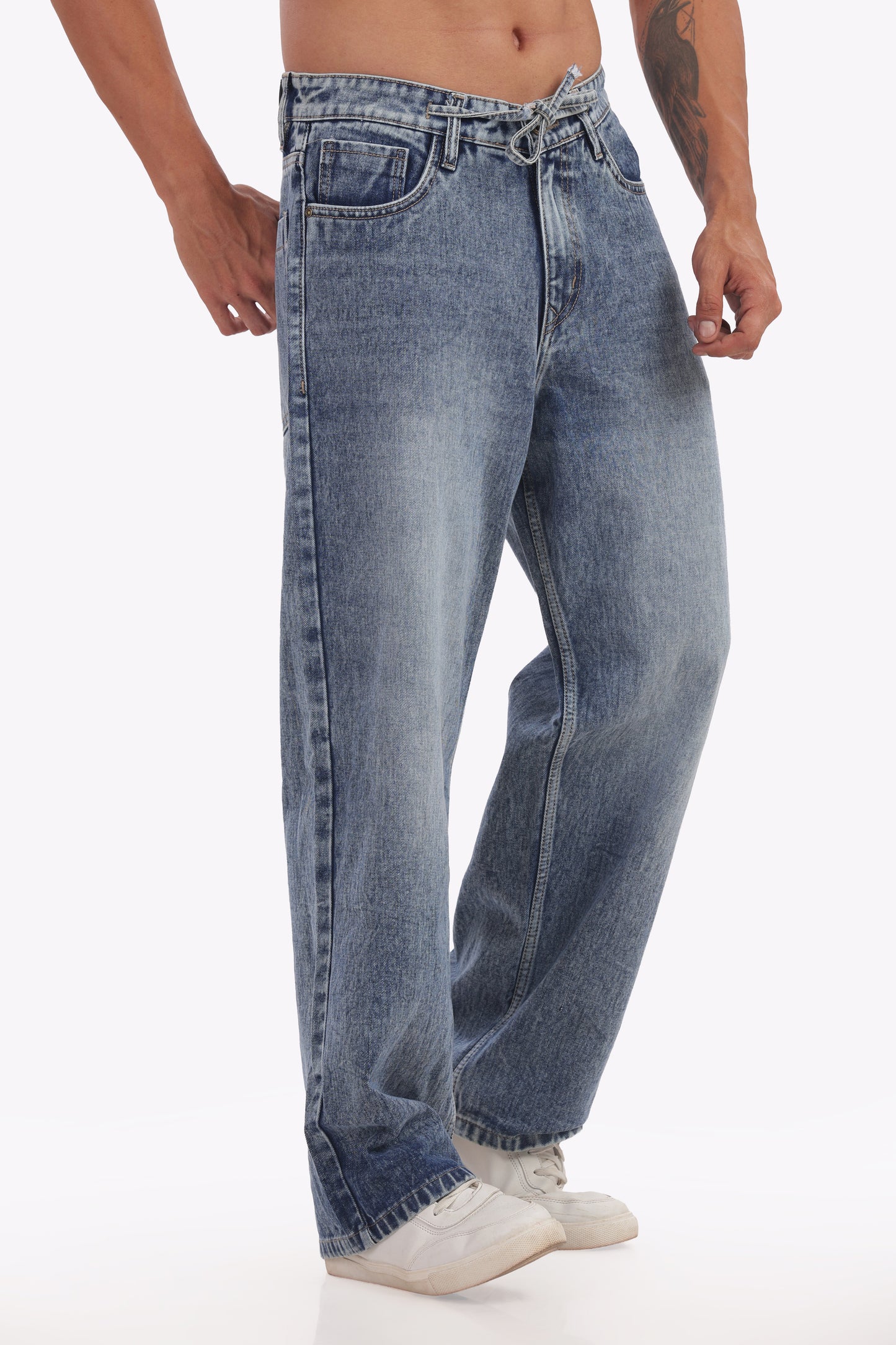 Mens denim pant baggy fit 2