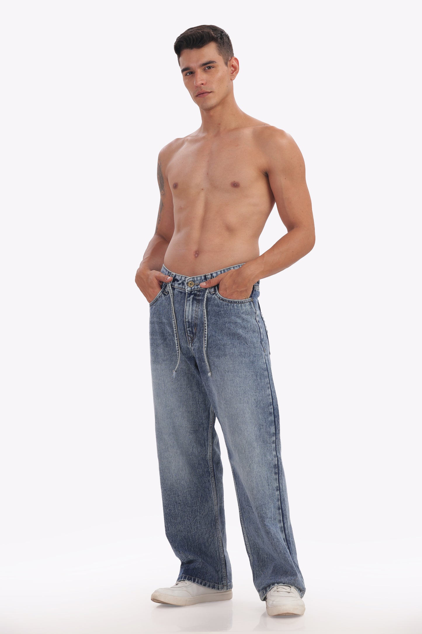 Mens denim pant baggy fit 2