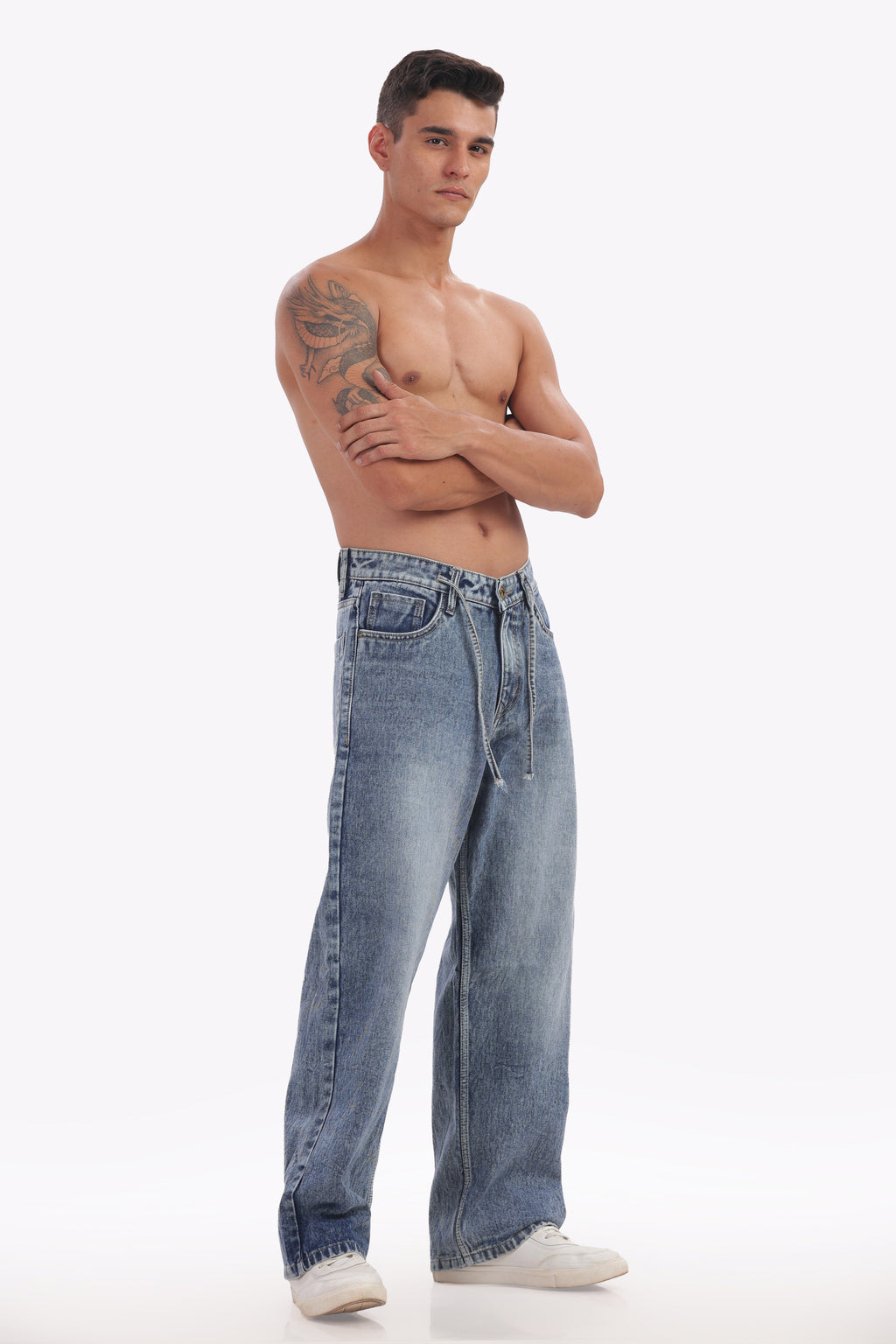 Baggy Blue Jean The Vintage Fade