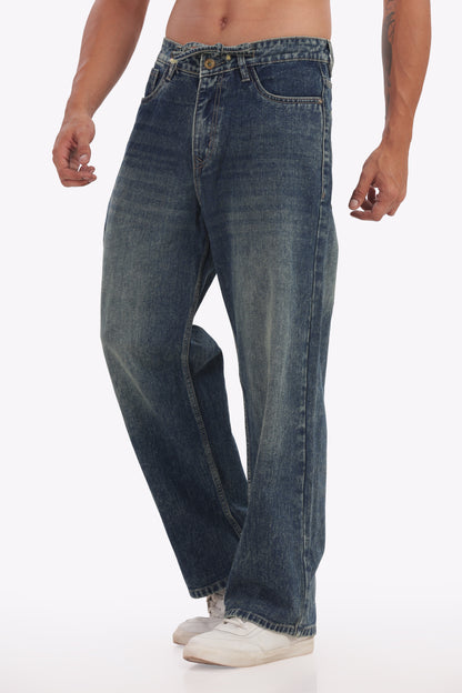 Mens denim pant jean baggy fit