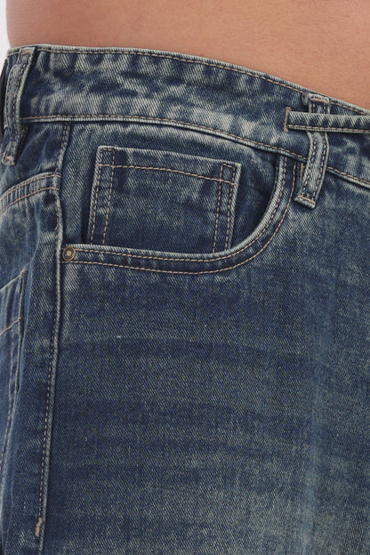 Mens denim pant jean baggy fit