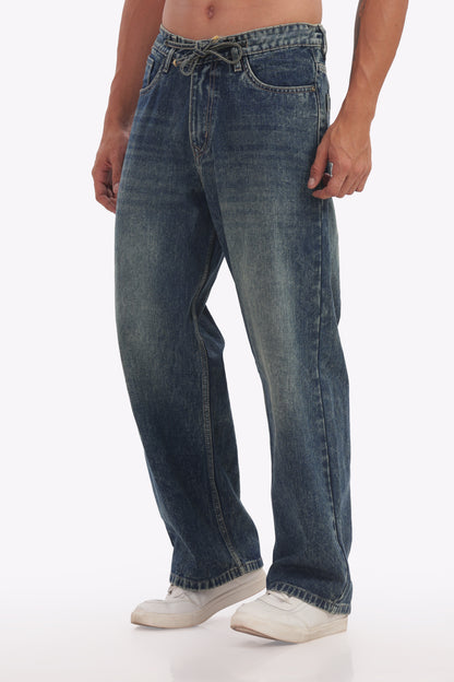 Mens denim pant baggy fit 1